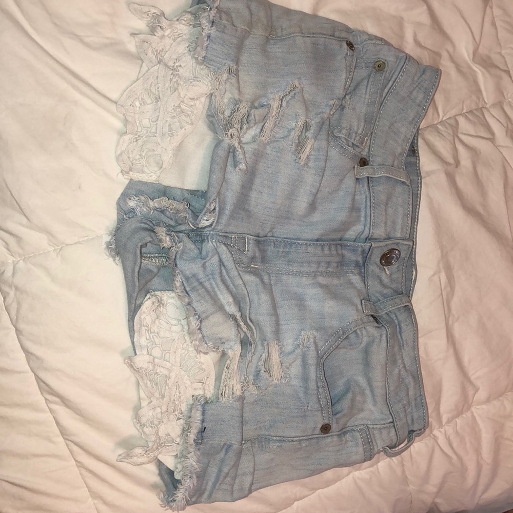 High waisted Jean shorts